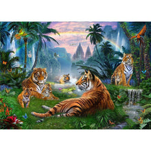 Charger l&#39;image dans la galerie, Tigre - diamant rond complet - 40x30cm
