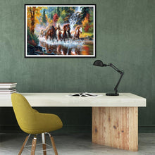 Charger l&#39;image dans la galerie, Cheval - diamant rond complet - 40x30cm
