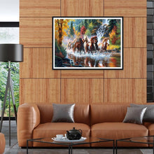 Charger l&#39;image dans la galerie, Cheval - diamant rond complet - 40x30cm
