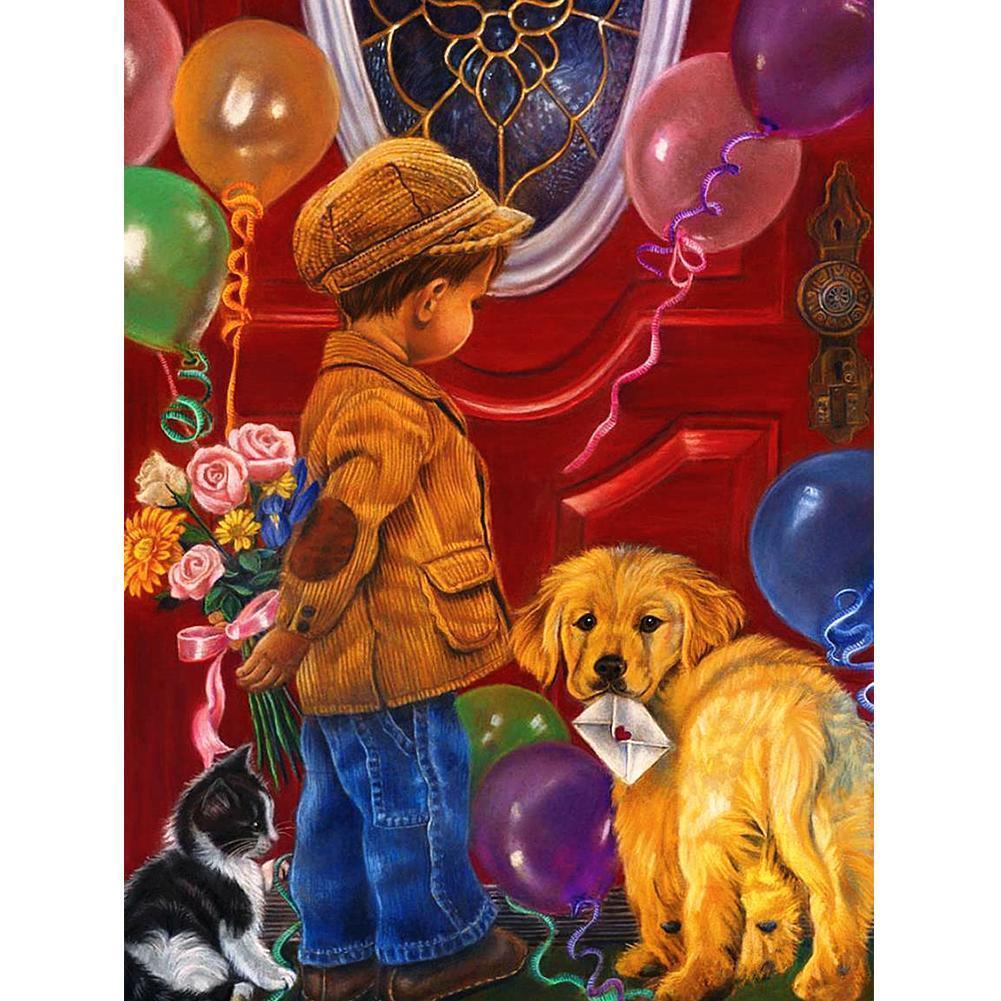 Artisanat - diamant rond complet - 40x30cm