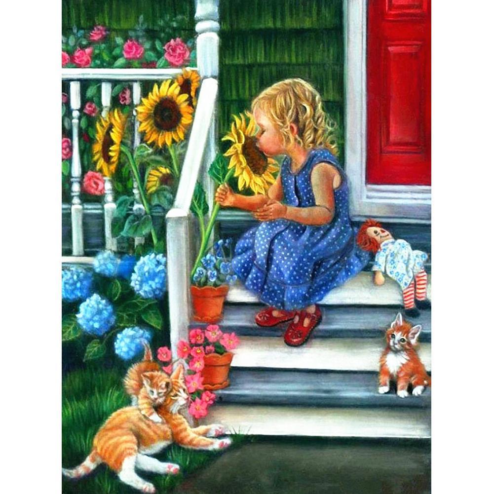 Artisanat - diamant rond complet - 40x30cm