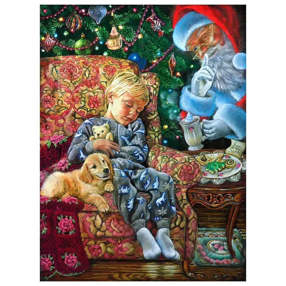 Artisanat - diamant rond complet - 40x30cm