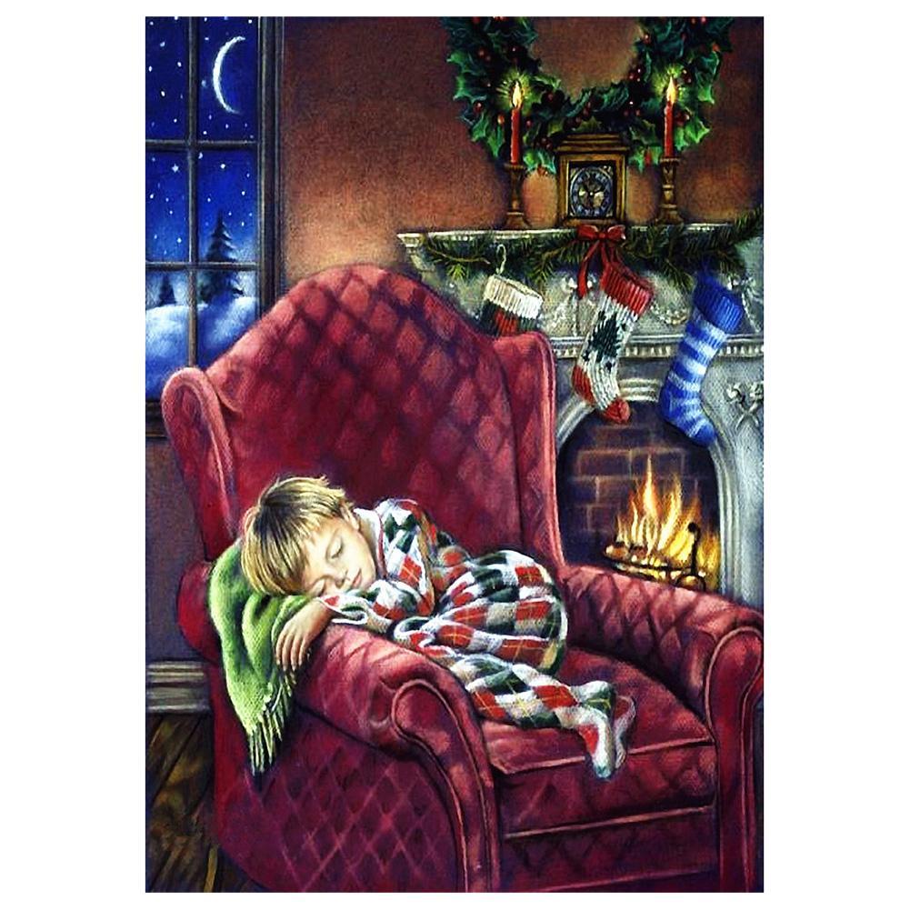 Artisanat - diamant rond complet - 40x30cm