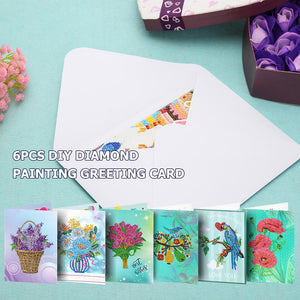 6pcs/Set-Birthday-Diamond Cartes de voeux
