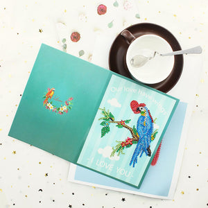 6pcs/Set-Birthday-Diamond Cartes de voeux