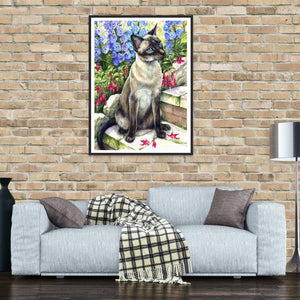 Animal - diamant rond complet - 30x40cm