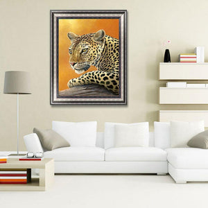 Tigre - diamant rond complet - 30x40cm