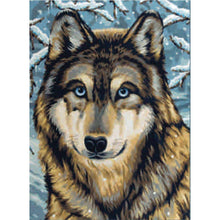Charger l&#39;image dans la galerie, Loup - diamant rond complet - 30x40cm
