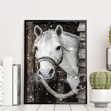 Charger l&#39;image dans la galerie, Cheval - diamant rond complet - 30x40cm
