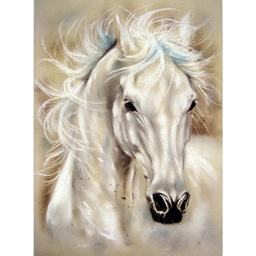 Cheval - diamant rond complet - 30x40cm