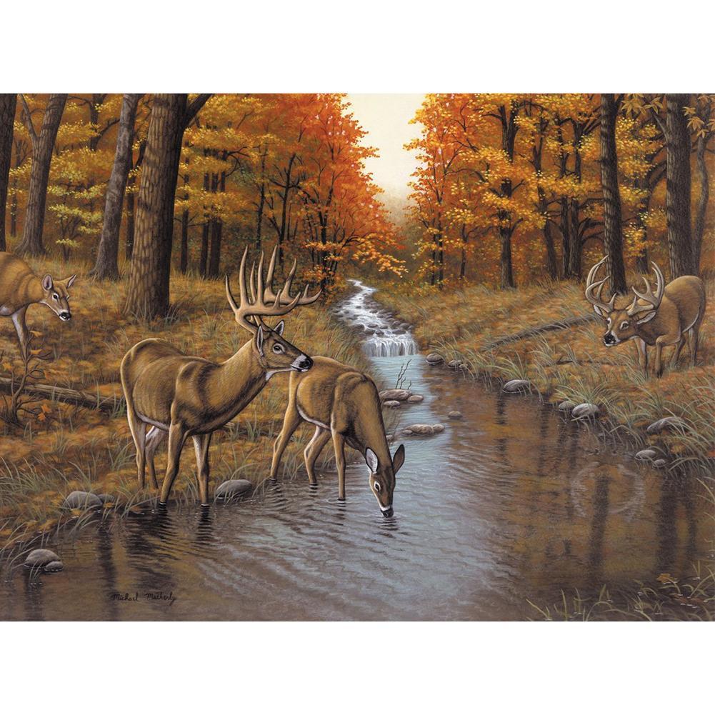 Paysage - diamant rond complet - 40x30cm