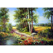 Charger l&#39;image dans la galerie, Paysage - diamant rond complet - 40x30cm
