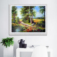 Charger l&#39;image dans la galerie, Paysage - diamant rond complet - 40x30cm
