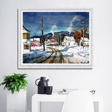 Charger l&#39;image dans la galerie, Paysage - diamant rond complet - 40x30cm

