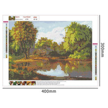Charger l&#39;image dans la galerie, Paysage - diamant rond complet - 40x30cm
