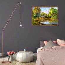 Charger l&#39;image dans la galerie, Paysage - diamant rond complet - 40x30cm
