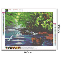 Charger l&#39;image dans la galerie, Paysage - diamant rond complet - 40x30cm
