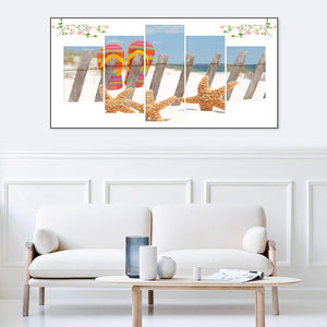 Plage 5pcs - diamant rond complet - 95x45cm