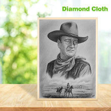 Charger l&#39;image dans la galerie, Cowboy - diamant rond complet - 30x40cm
