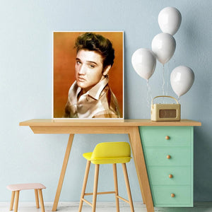 Elvis presley - diamant rond complet - 40x50cm