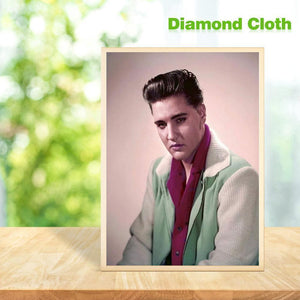 Elvis presley - diamant rond complet - 40x50cm