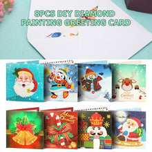 Charger l&#39;image dans la galerie, 8pcs/set Cartes de voeux de Noël Peinture au diamant
