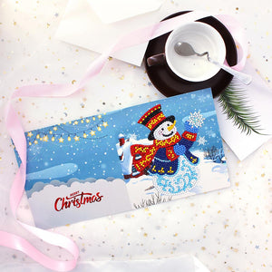 8pcs/set Cartes de voeux de Noël Peinture au diamant