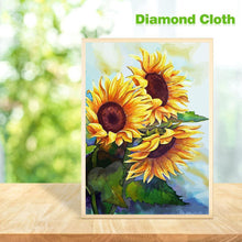 Charger l&#39;image dans la galerie, Tournesol - diamant rond complet - 30x40cm
