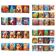 Charger l&#39;image dans la galerie, 8/12 pièces/ensemble-cartes de voeux de Noël-diamant
