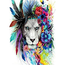 Charger l&#39;image dans la galerie, Mosaïque - diamant rond complet - 40x30cm
