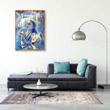 Charger l&#39;image dans la galerie, Cube magique - diamant rond complet - 40x30cm
