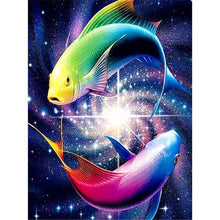 Charger l&#39;image dans la galerie, Cube magique - diamant rond complet - 40x30cm
