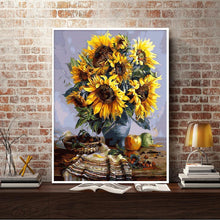Charger l&#39;image dans la galerie, SunflowerHome - diamant rond complet - 50x40cm
