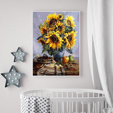 Charger l&#39;image dans la galerie, SunflowerHome - diamant rond complet - 50x40cm
