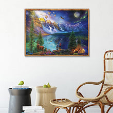 Charger l&#39;image dans la galerie, Paysage - diamant rond complet - 40x30cm

