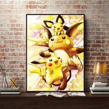 Charger l&#39;image dans la galerie, Pikachu Pokemon - Full Drill BRICOLAGE Diamond Painting
