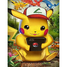 Charger l&#39;image dans la galerie, 40&#39;50cm Pikachu Pokemon - Full Drill BRICOLAGE Diamond Painting
