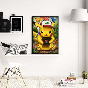 40'50cm Pikachu Pokemon - Full Drill BRICOLAGE Diamond Painting