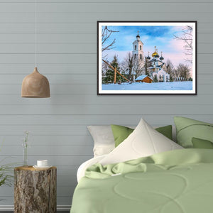 Maison - diamant rond complet - 30x40cm