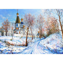 Charger l&#39;image dans la galerie, Maison - diamant rond complet - 30x40cm
