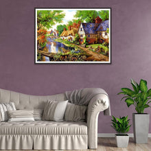 Charger l&#39;image dans la galerie, Maison - diamant rond complet - 30x40cm
