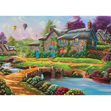 Charger l&#39;image dans la galerie, Maison - diamant rond complet - 30x40cm
