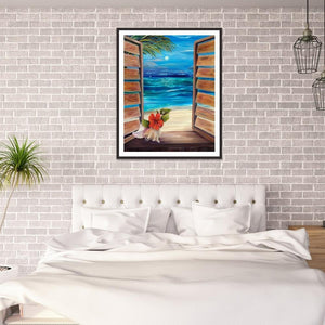Paysage - diamant rond complet - 30x40cm