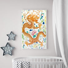 Charger l&#39;image dans la galerie, Dragon chinois - diamant rond complet - 40x60cm
