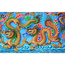 Charger l&#39;image dans la galerie, Dragons - peinture complète en diamant - 40x60cm
