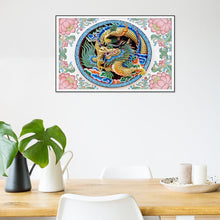 Charger l&#39;image dans la galerie, Dragon chinois - diamant rond complet - 40x60cm
