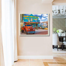 Charger l&#39;image dans la galerie, Paysage de voiture - diamant rond complet - 40x30cm
