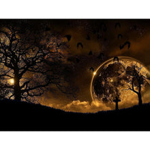 Charger l&#39;image dans la galerie, Paysage lunaire - diamant rond complet - 40x30cm
