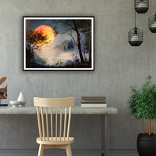 Charger l&#39;image dans la galerie, Paysage lunaire - diamant rond complet - 40x30cm
