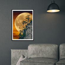 Charger l&#39;image dans la galerie, Paysage de lune - diamant rond plein - 40x30cm
